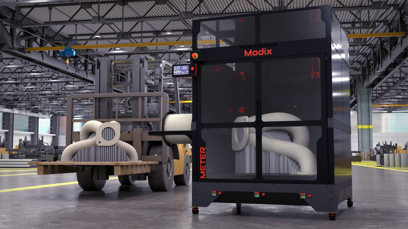 Modix BIG-Meter in a pipe factory