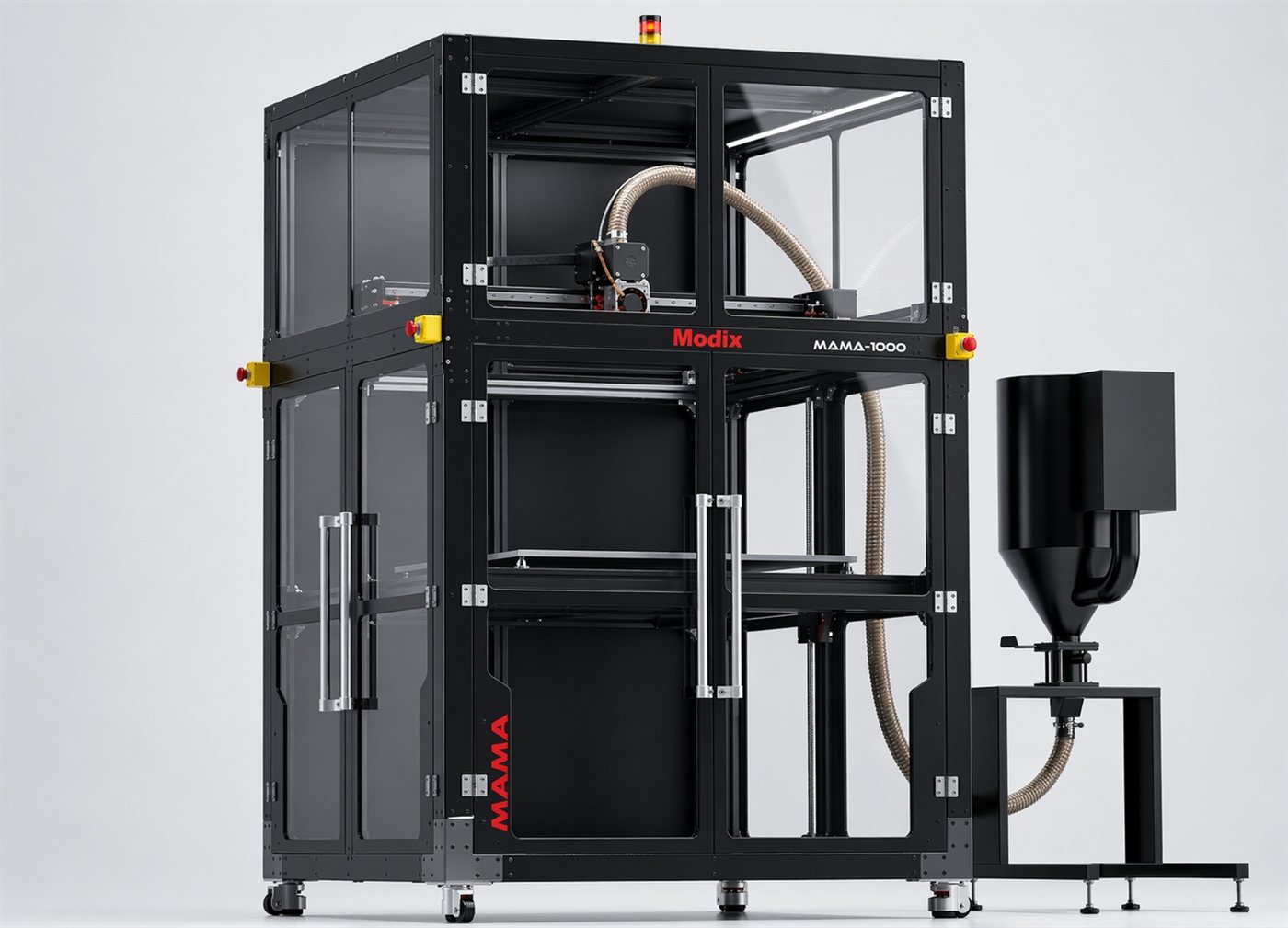 Modix MAMA-1000 dual pellet and filament 3D printer